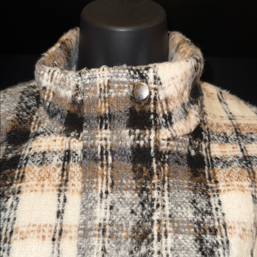 LASCANA Plaid Fleece BomberJacket